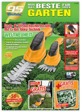 Westfalia Versand Deutschland  Werkzeug ✓ Garten ✓ Technik