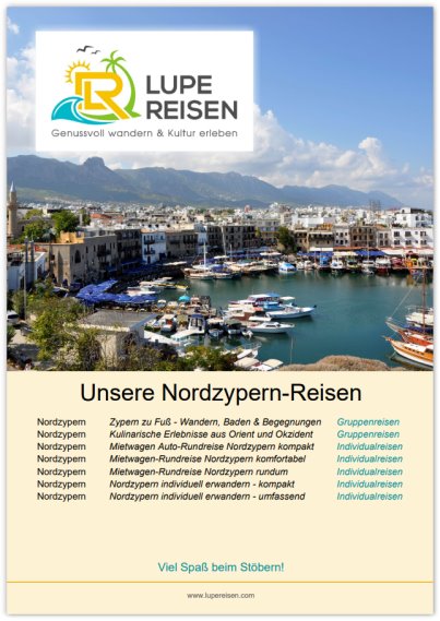 Nordzypern Lupe Reisen  <br> Hotels - Ferienhuser - Gruppenreisen 