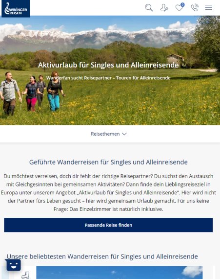 Aktivurlaub für Singles & Alleinreisende 2020